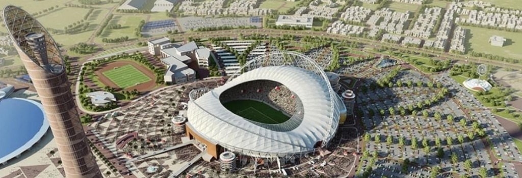 Which are the biggest stadiums that are going to host the FIFA 2022 World Cup in Qatar?