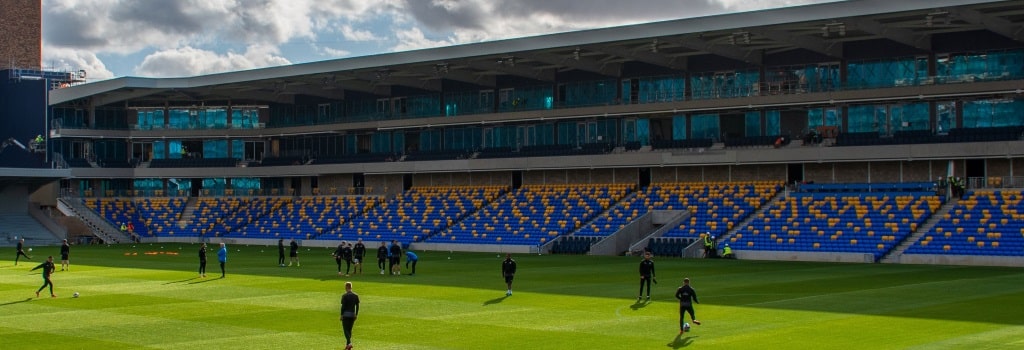 AFC Wimbledon make their first appearance at their new Plough Lane home