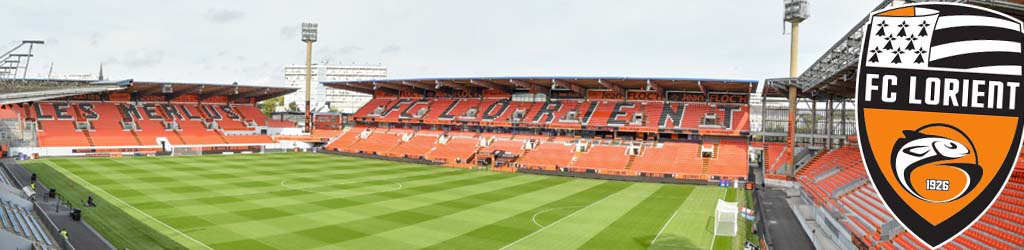 Stade Lorient Stade du Moustoir-Yves Allainmat, home to FC Lorient, FC Lorient II -  Football Ground Map