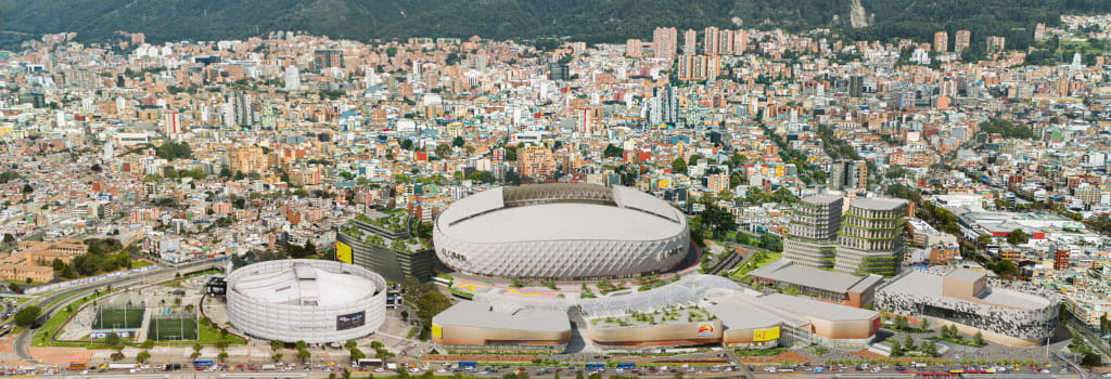 Potential designs released for stadium redevelopment in Bogota, Colombia