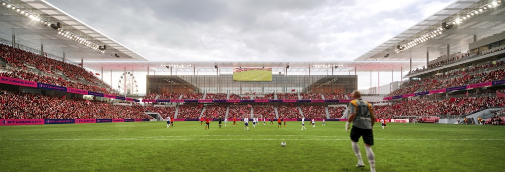 St Louis City SC showcase latest stadium artwork