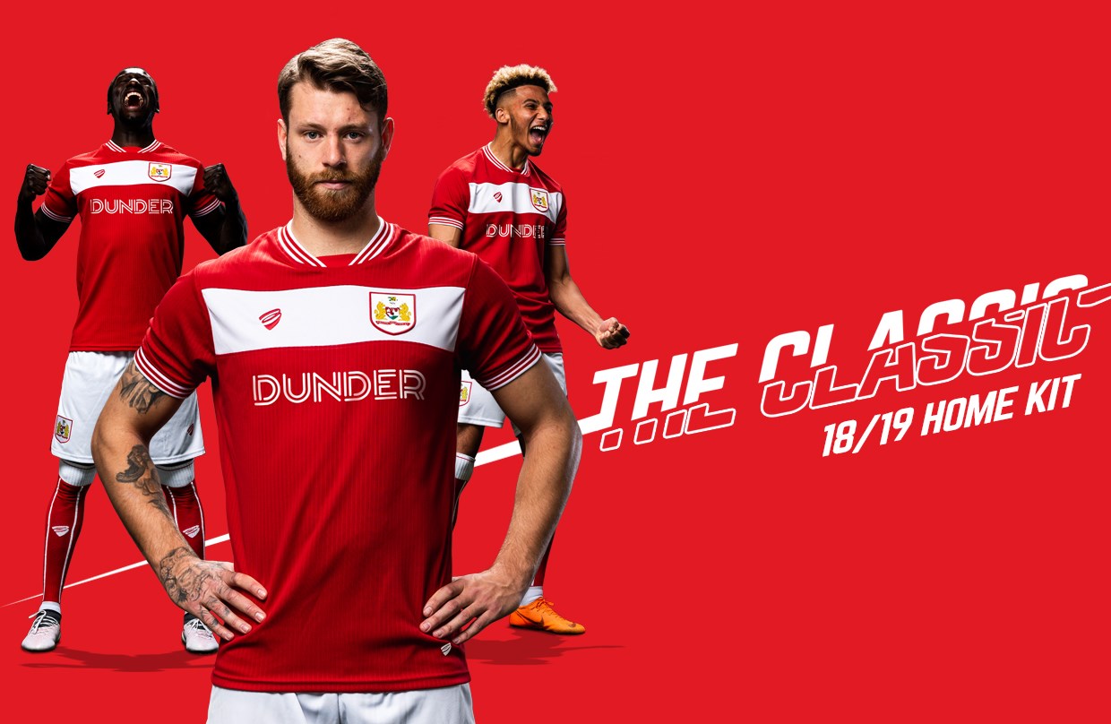 Bristol City's home shirt for 2018/2019