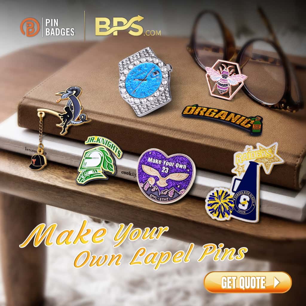 Custom pin badges