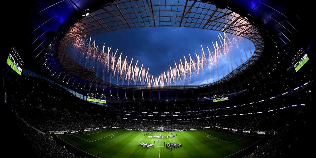 Fireworks at Spurs' new Tottenham Hotspur Stadium