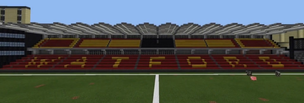 Create a football stadium on Minecraft