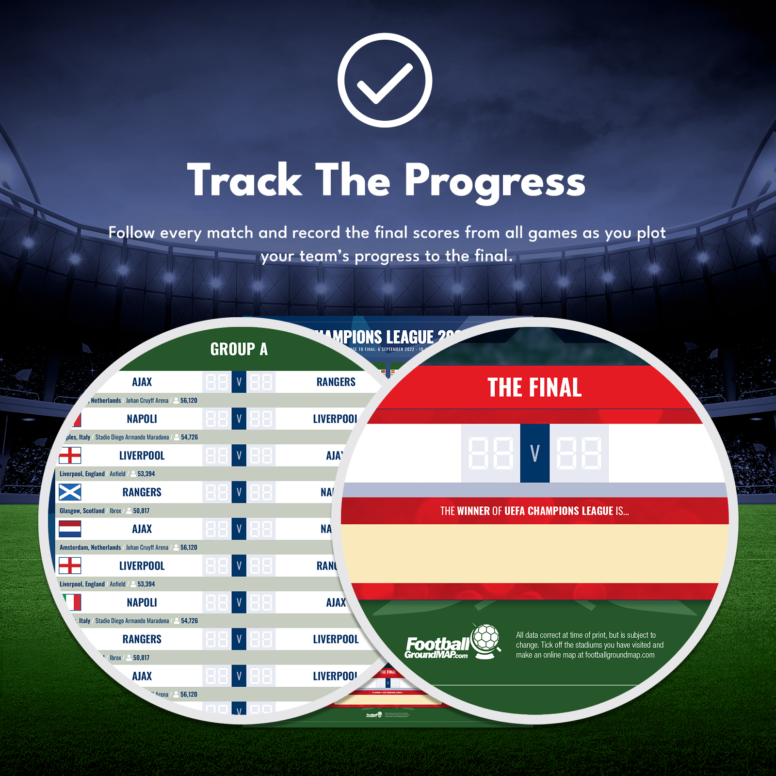 A1 Wallchart Uefa Champions League Track 