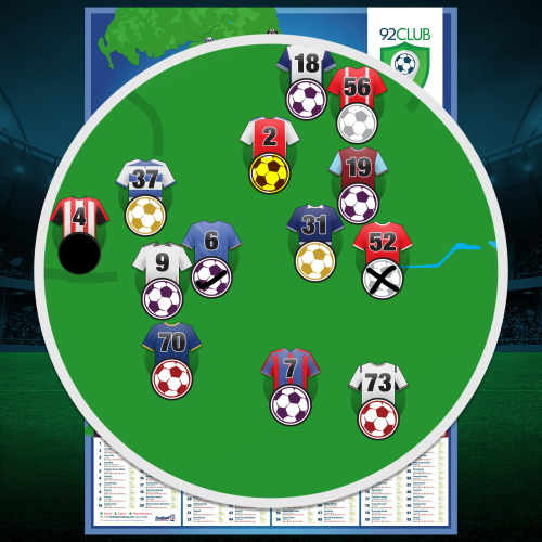 92 Club and National League Football Stadium Poster - 2024/2025 Season