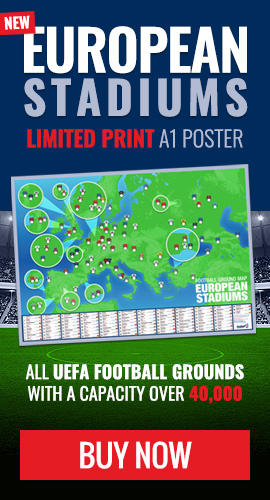 Buy our exclusive European football stadium poster