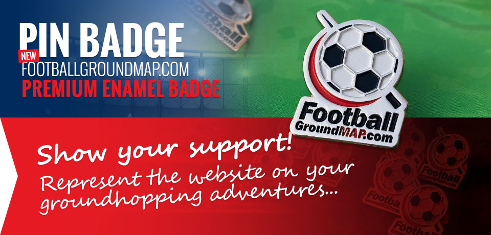 Football Ground Map website logo pin badge