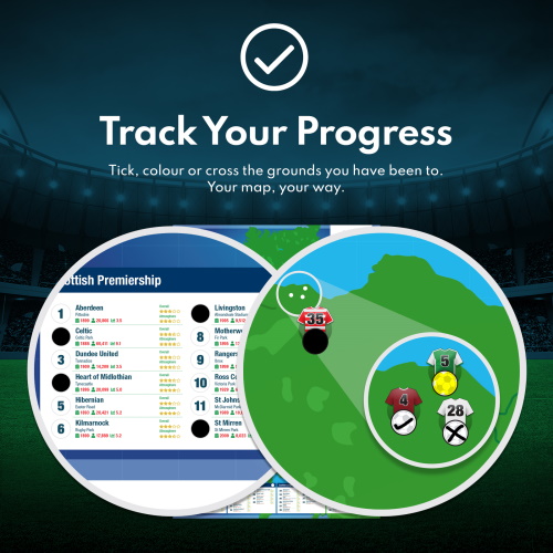 Tick off the football stadiums you have been to